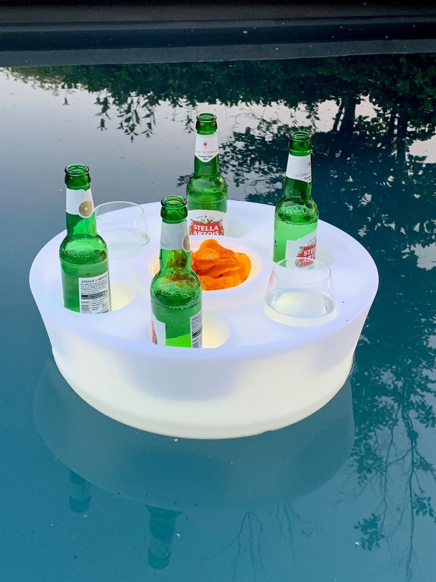 Drijvende LED aperoschaal