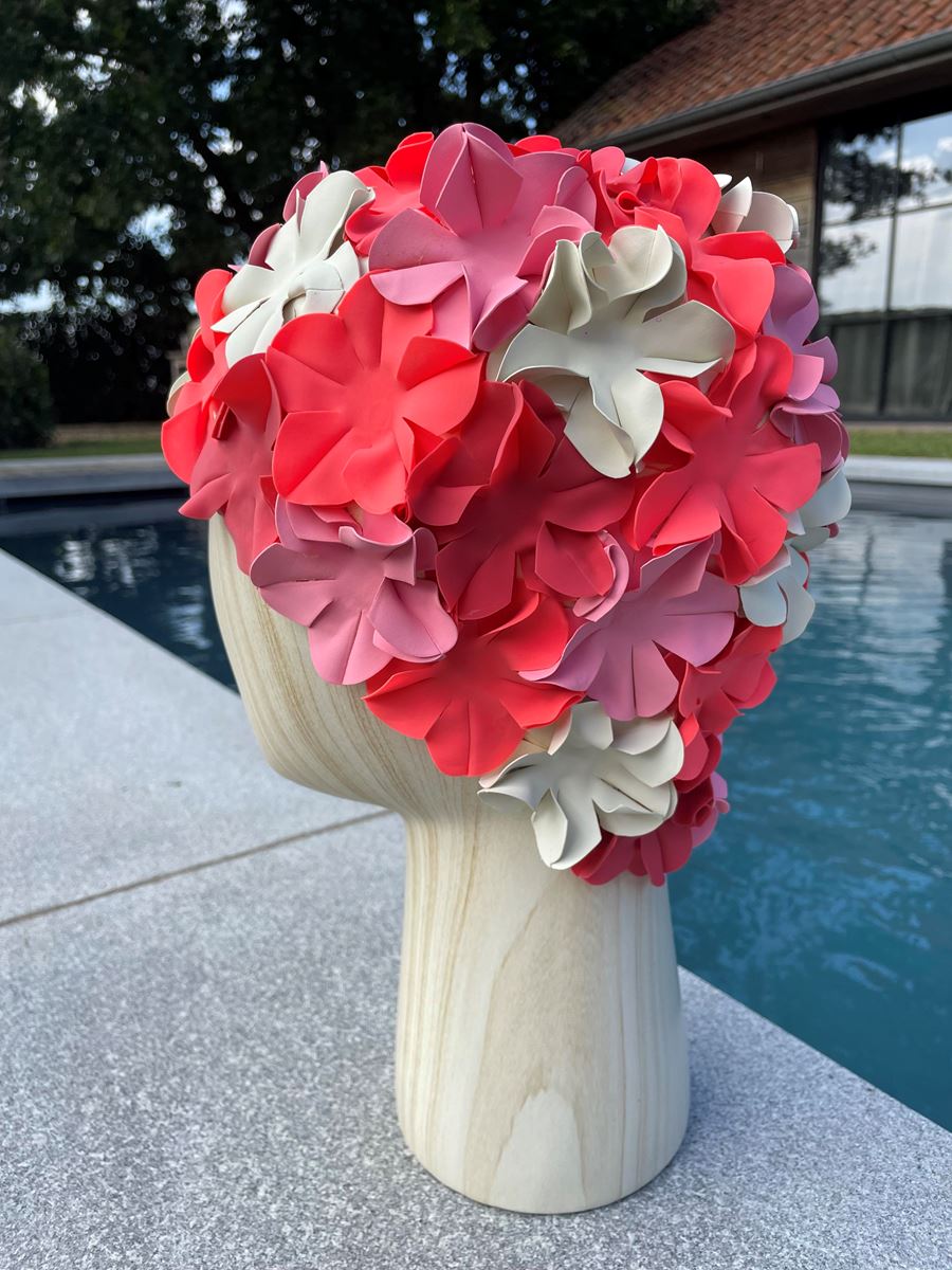 Multiflower vintage badmuts in roze tinten