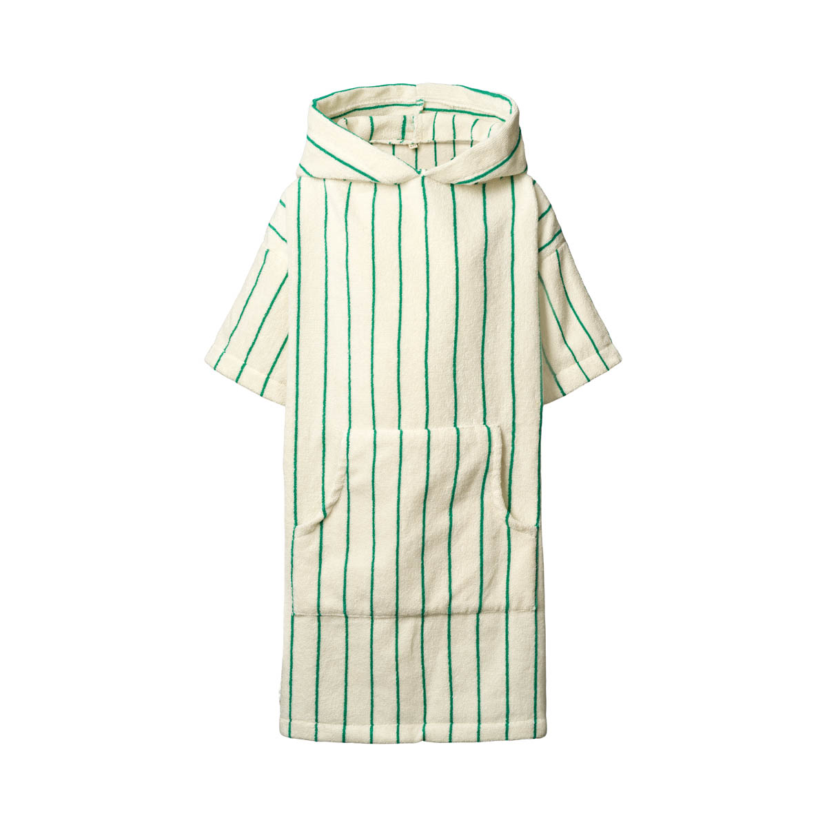 Naram kids Poncho pure white &amp; grass x Bongusta