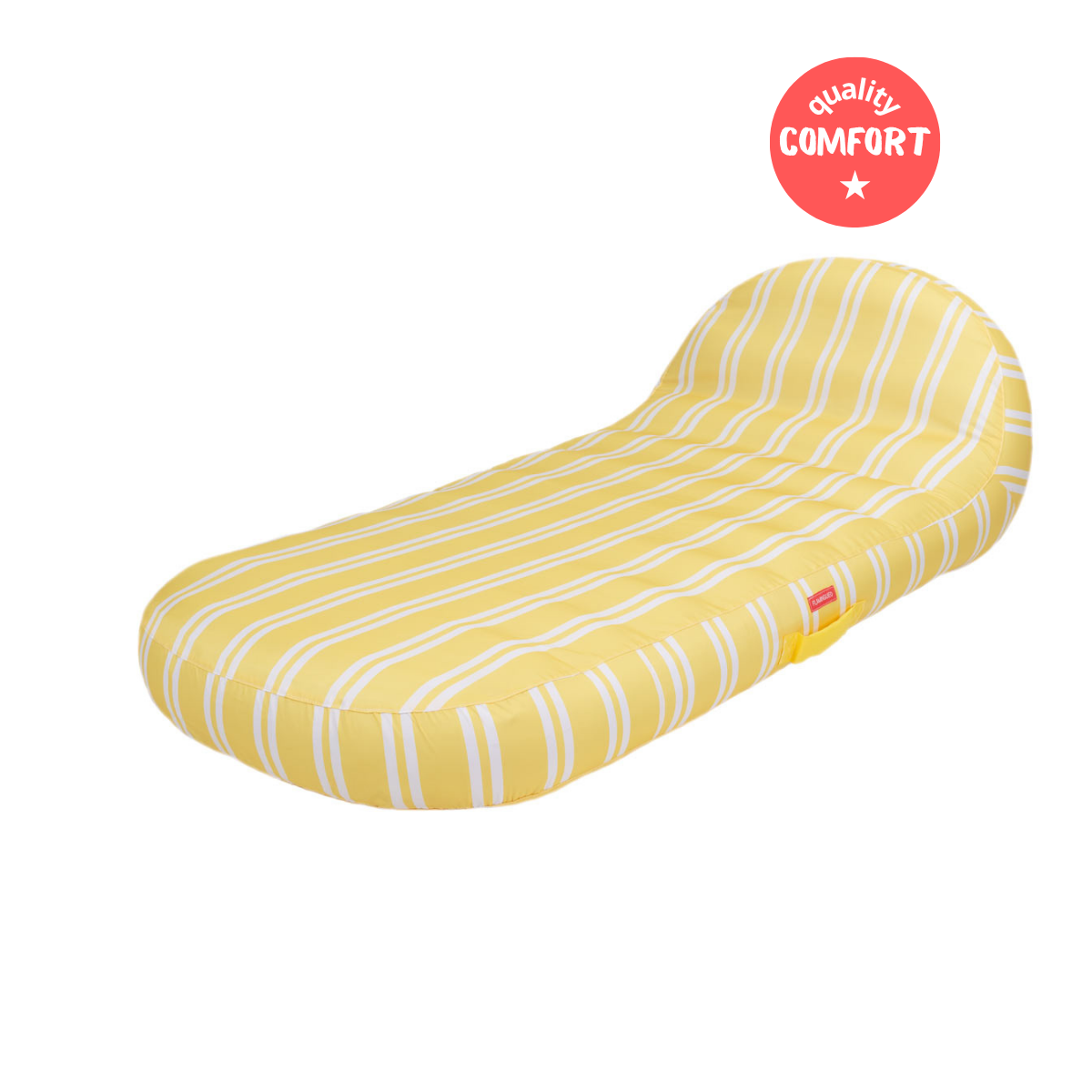 Lie-on Lounger Monte Carlo met gele streep x Flamingueo