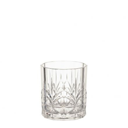 Set van 2 Diamond lage apero kunststof glazen x Chrystallike collection
