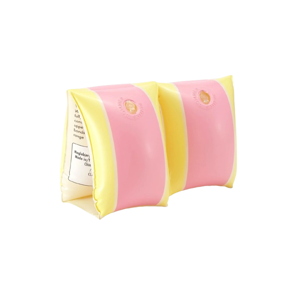 Petites Pommes zwembandjes Alex Bubble Gum &amp; Pastel Yellow