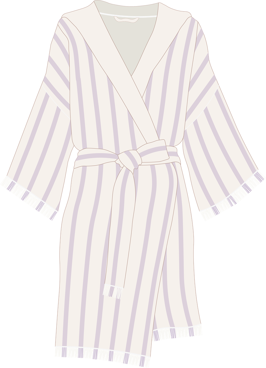 Kimono holiday lavender x Place Reservee