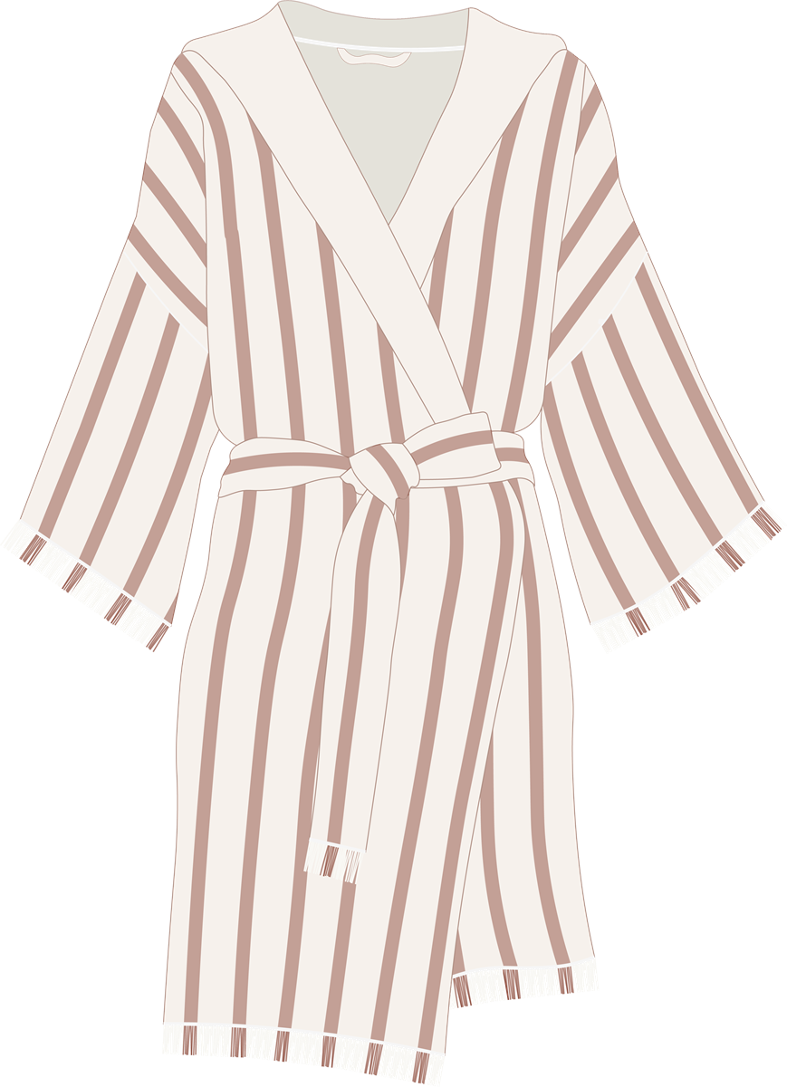 Kimono holiday tan x Place Reservee