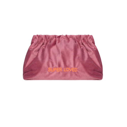 Velvet clutch Super Loved x Sorbet Island