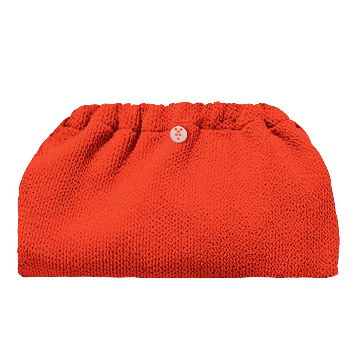 Crinkle clutch Cranberry x Sorbet Island