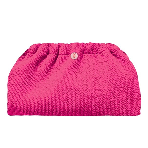Crinkle clutch Pink bubble gum x Sorbet Island