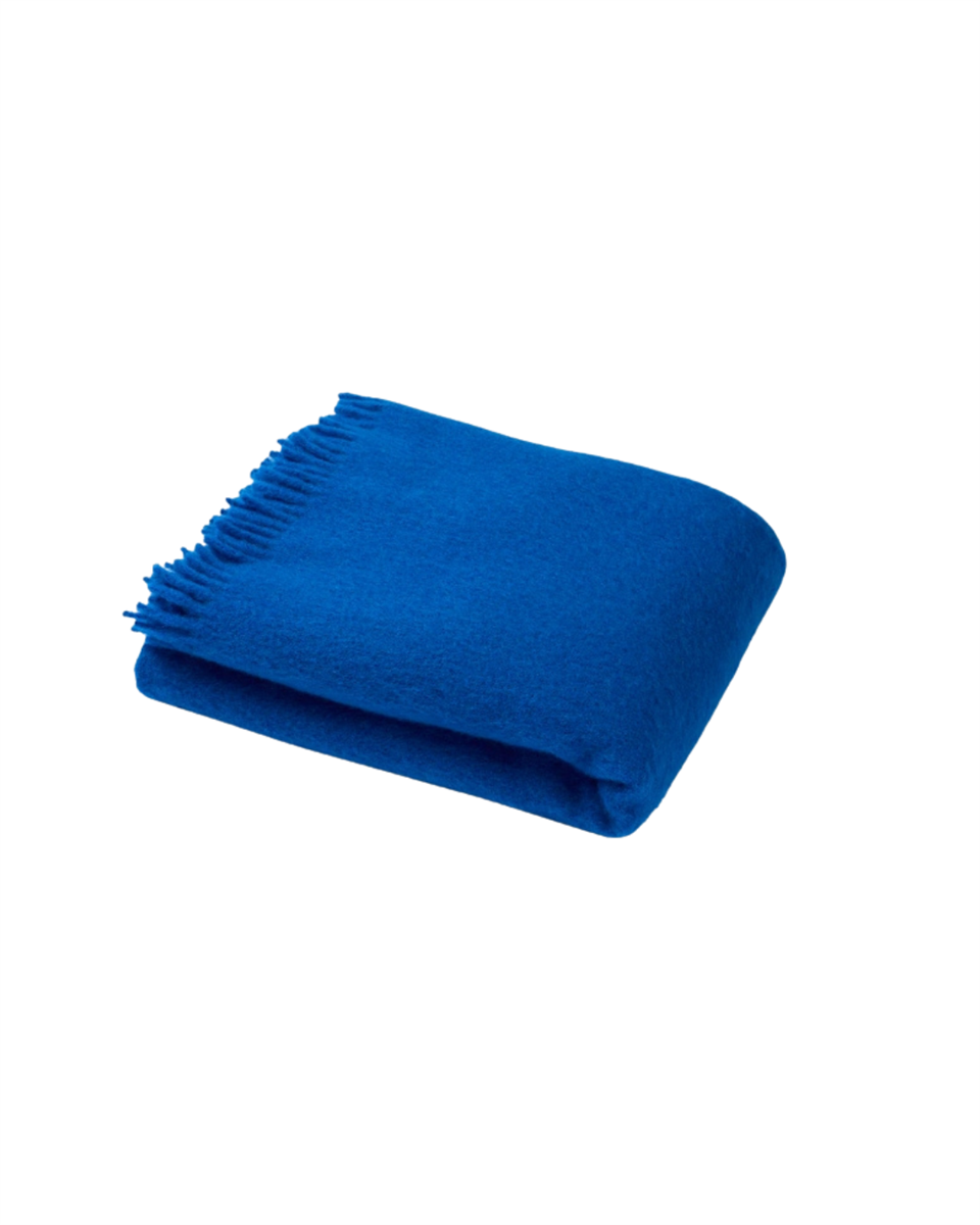 Mohair plaid Cloud Cobalt Blue x Suite 702