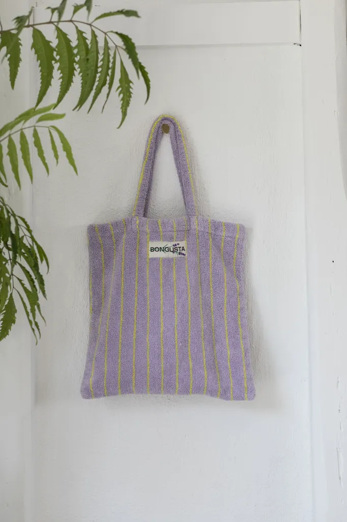 Naram Tote Bag, lilac & neon yellow_lifestyle1.webp