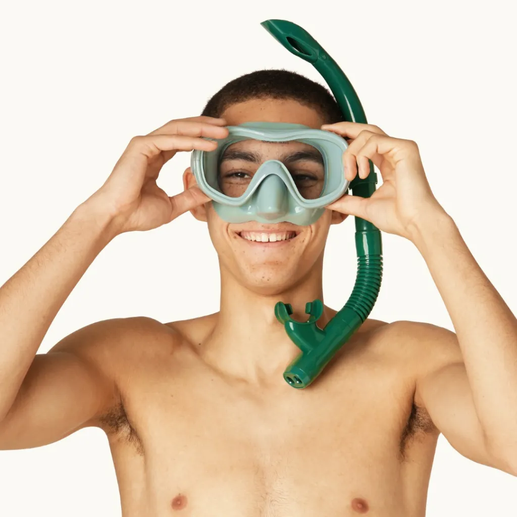 ARIEL SNORKELING SET 14Y - ADULT CALILE - OXFORD GREEN.webp