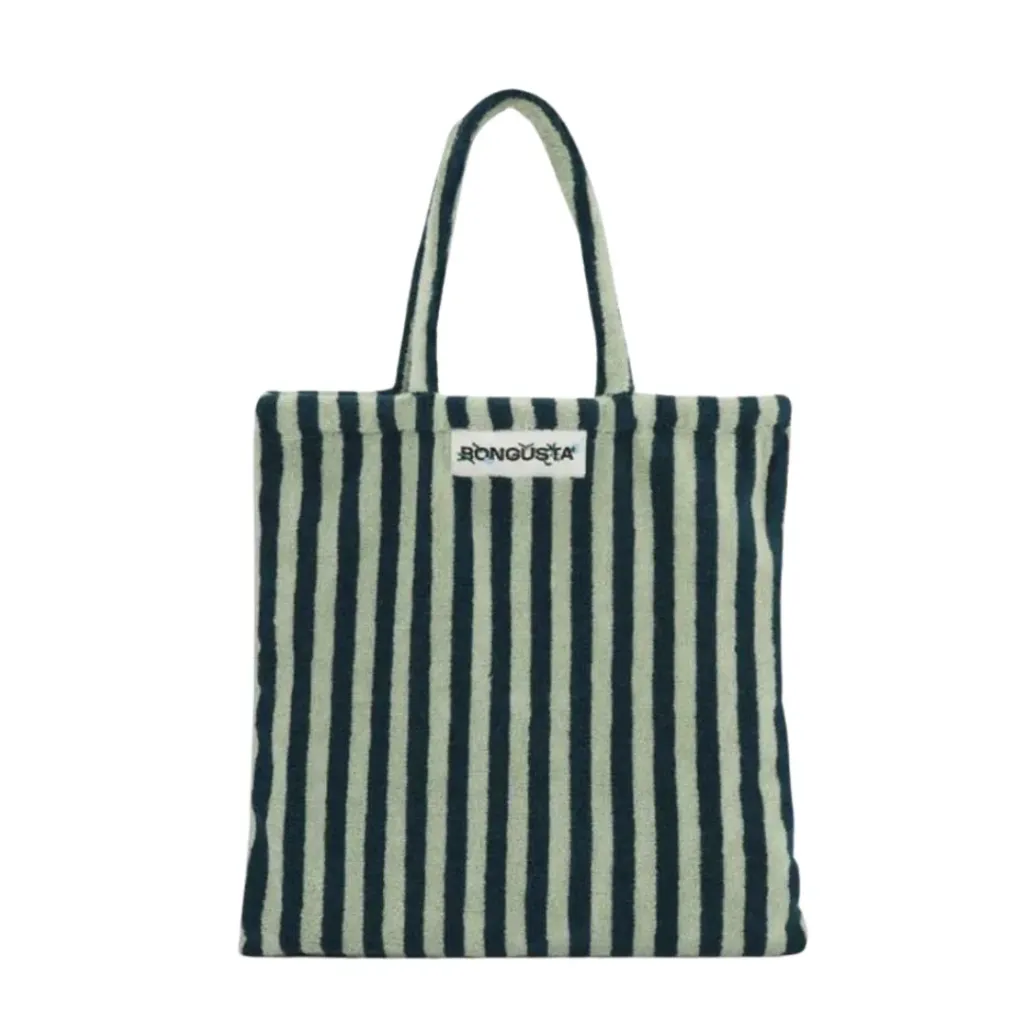 [I1008] Totebag Bongusta Naram Sea Foam & Deep Teel  (No Personalization)