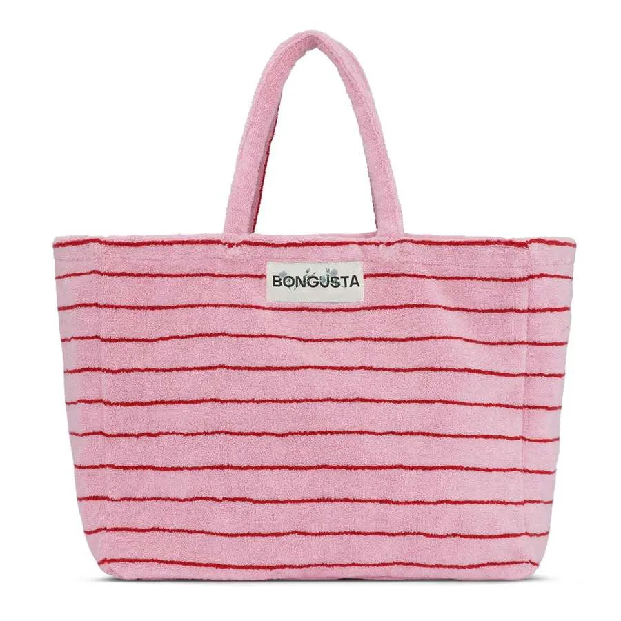 Weekendbag Bongusta Naram bag Baby Pink & Ski Patrol  (roze & rood)