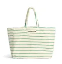 Weekendbag Bongusta Naram Pure white & Grass (wit & groen)