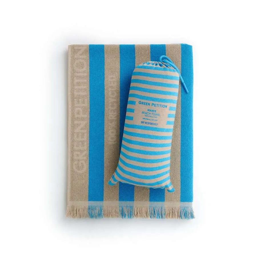 [H2006] Beach towel Green Petition Maris Laguna (100 x180 cm)