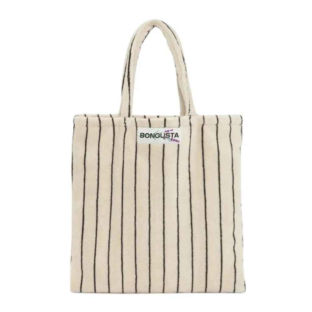 Totebag Bongusta Naram Creme & Ink (creme & donkerblauw)