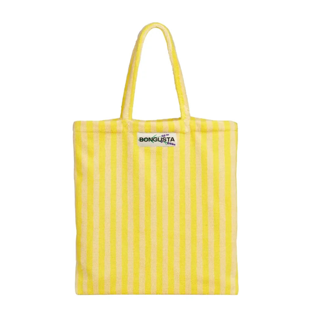 [I1009] Totebag Bongusta Naram Pristine & neon yellow  (No Personalization)