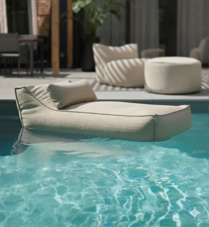 [E6002CB] Zaque Loa floating lounger (Copa beige)