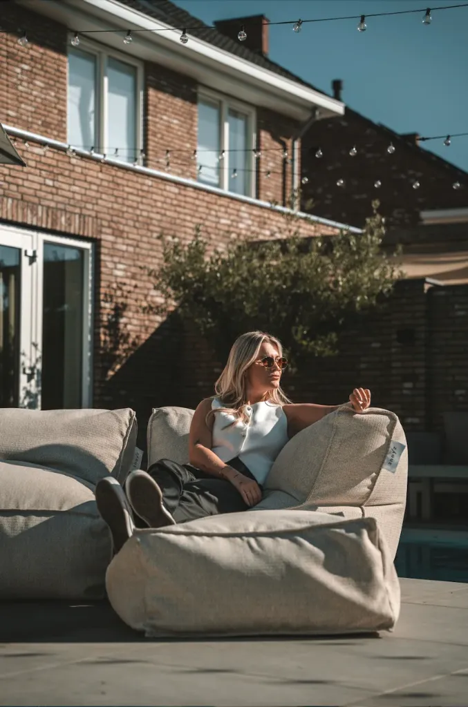 [E6008CB] Zaque Riv connection hoeklounge (Copa beige)