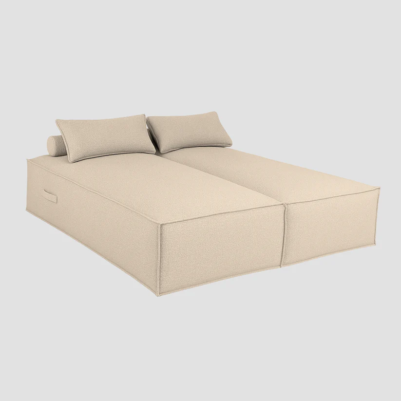 Zaque Marlie double lounge bed