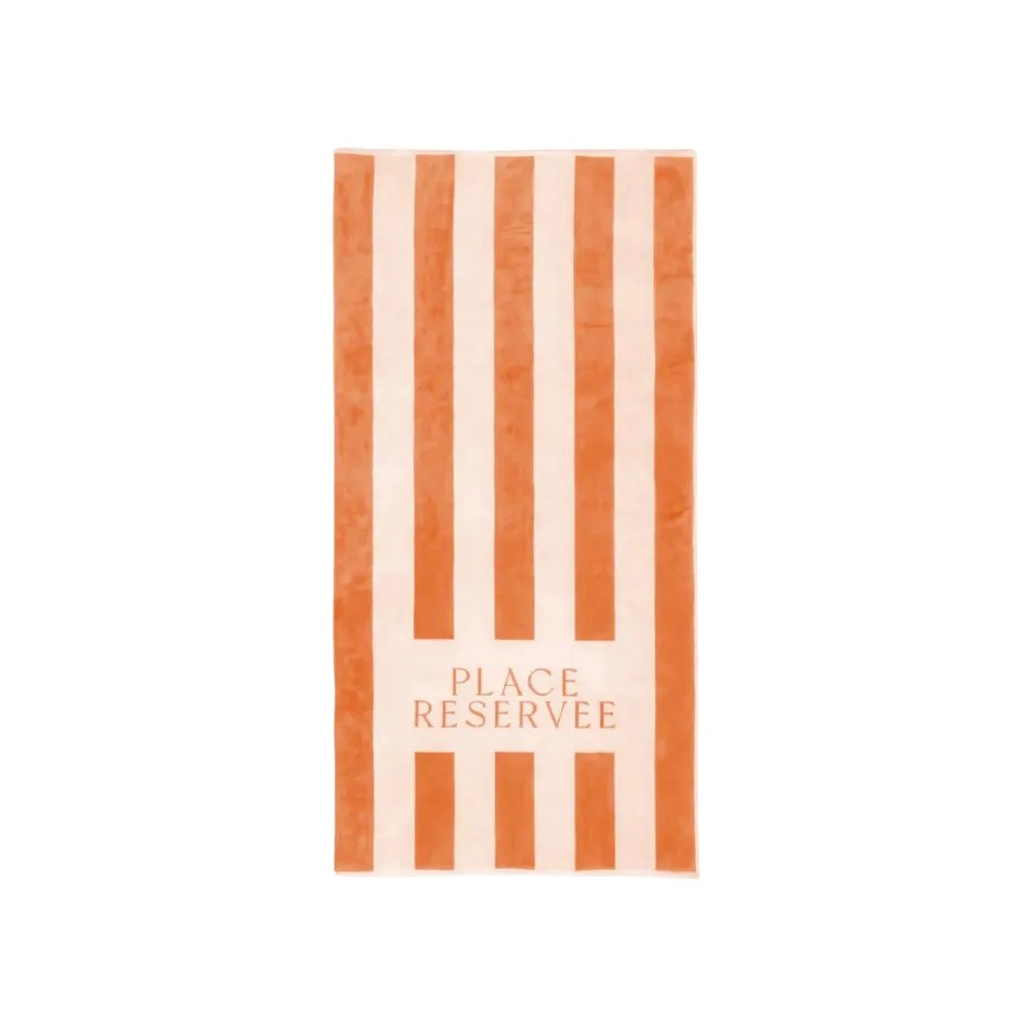 [H5002] Beach Towel Place Reservee Classic Peach (100 x 200 cm)