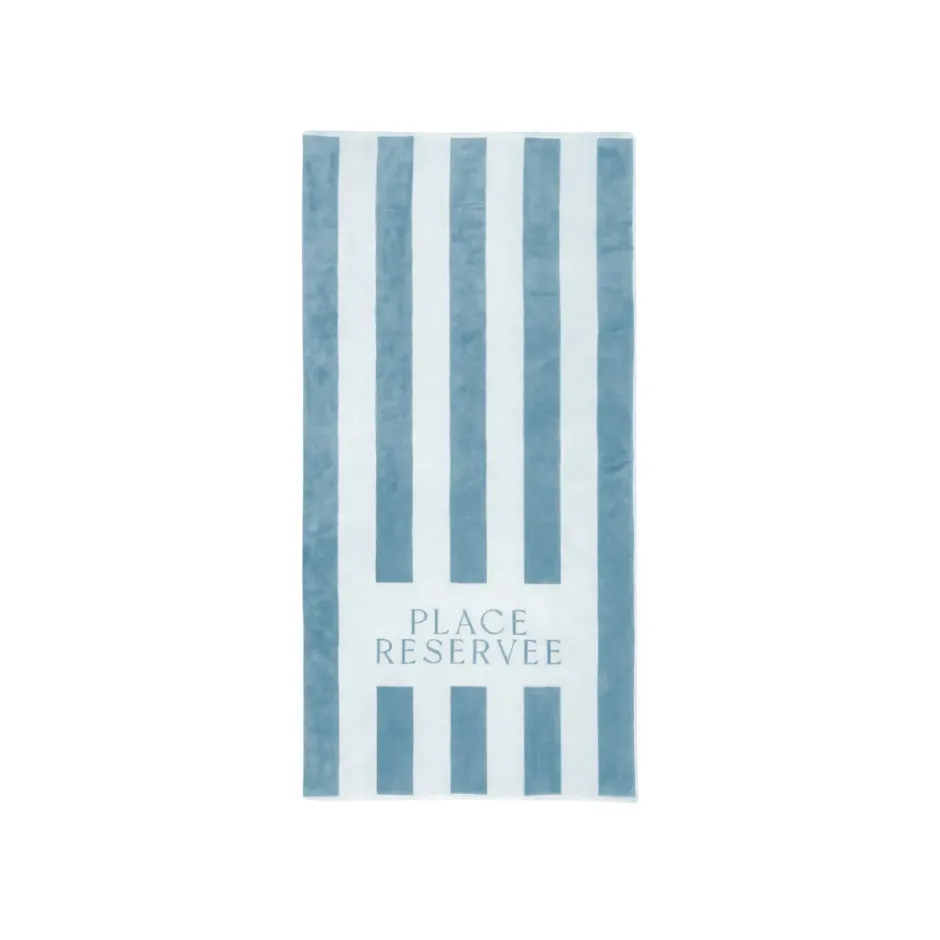 [H5003] Beach Towel Place Reservee Classic Atlantic blue (100 x 200 cm)