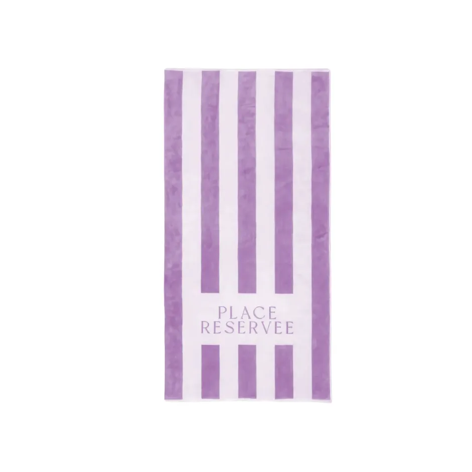 [H5006] Beach Towel Place Reservee Classic Lavender (100 x 200 cm)