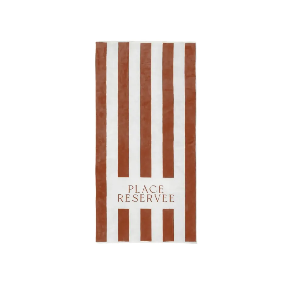 [H5007] Beach Towel Place Reservee Classic Tan(100 x 200 cm)