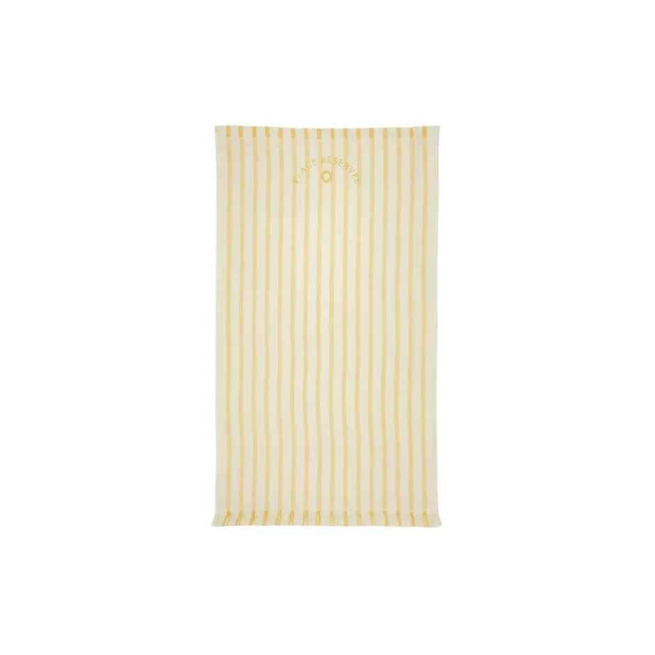 [H5104] Beach Towel Place Reservee Holiday Gold yellow (100 x 165 cm)