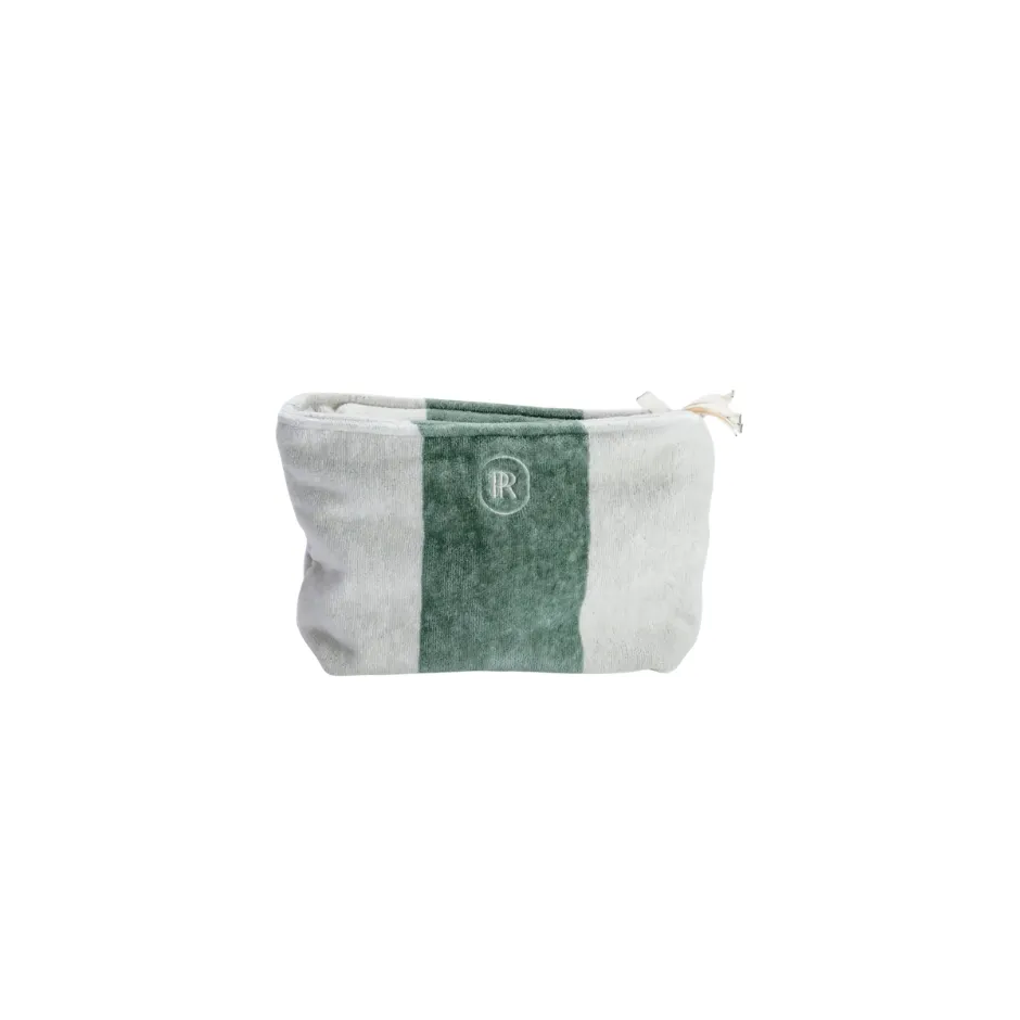 [I6201] Beach Pouch Place Reservee Eucalyptus (25 x 18 cm)