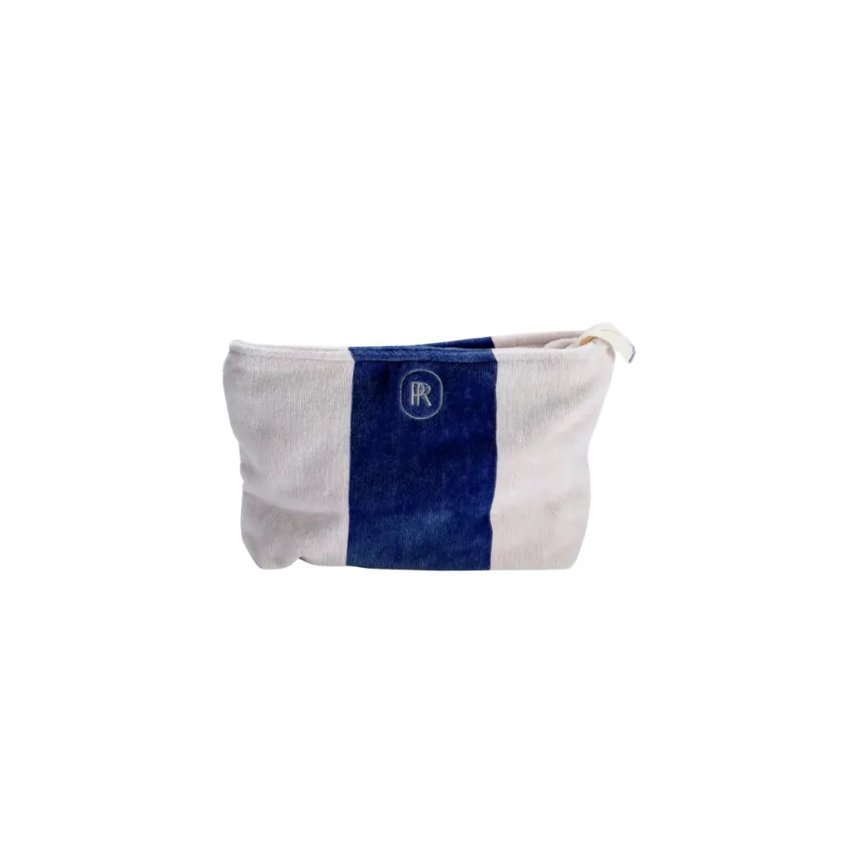 [I6204] Beach pouch Place Reservee Mykonos blue (25 x 18 cm)