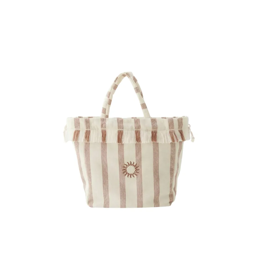 [I6303] Beach bag Place Reservee holiday Tan (32x28cm)