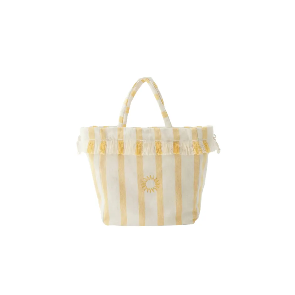 Beach bag Place Reservee holiday Gold yellow (32x28cm)