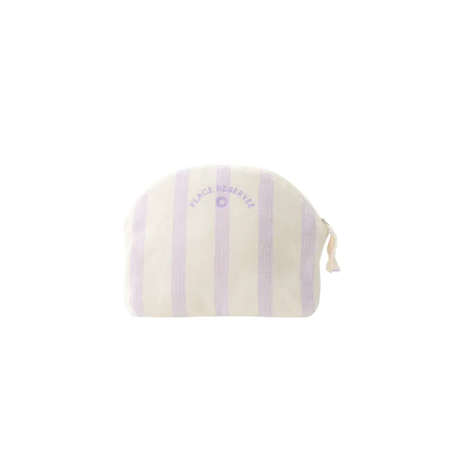 [I6402] Beach Pouch Place Reservee holiday Lavender (28x23cm)