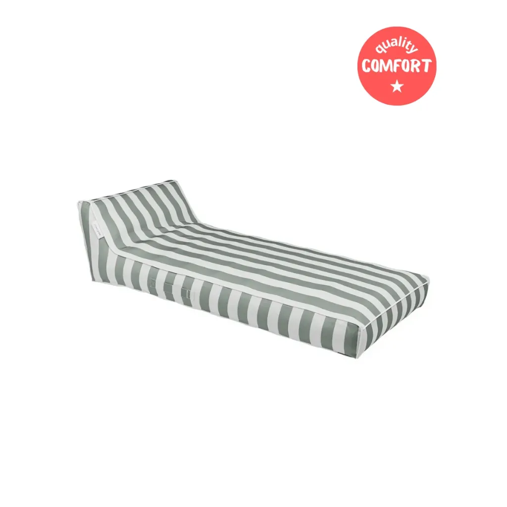 [E1009] Air pool lounger sea grass stripe Sunnylife (green stripe)