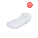 Air pool lounger Yatch Flamingueo sky blue stripe