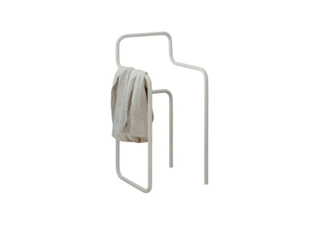 Handdoekdrager James white (wit)