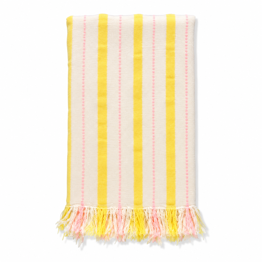 [H7001] Beach Hammam towel Riviera Golden hour (yellow-pink)