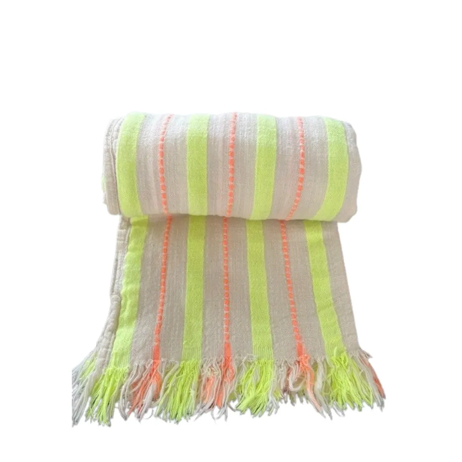 [H7006] Strand hamamdoek Riviera Limoncello (neon geel-oranje)