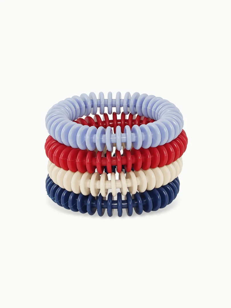 Duikringen Petites Pommes Albert (wit, blauw, rood, lichtblauw)