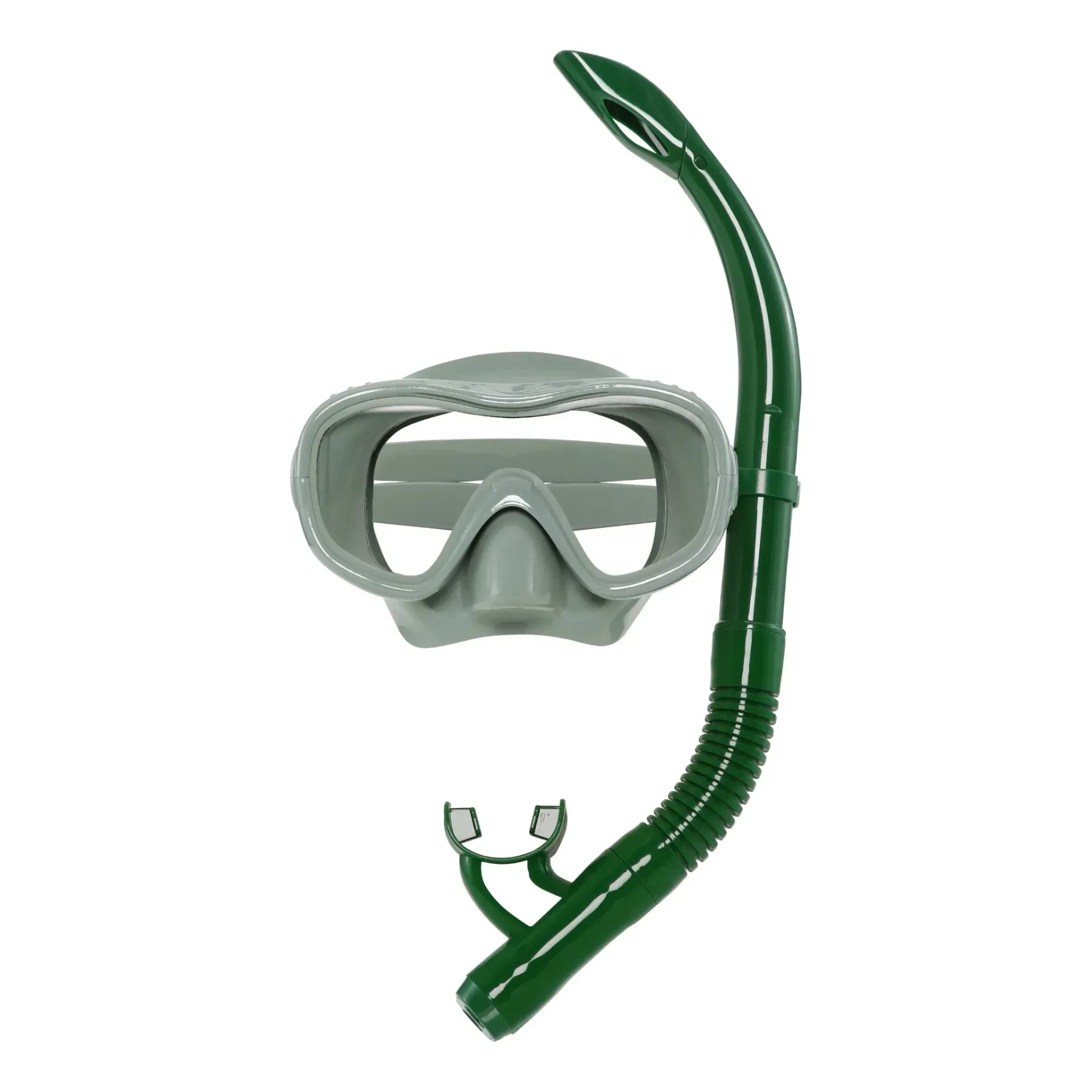 [B1003] Duikbril & snorkel Petites Pommes - Goggle Ariel Calile & Oxford Green (licht- en donkergroen) - adults