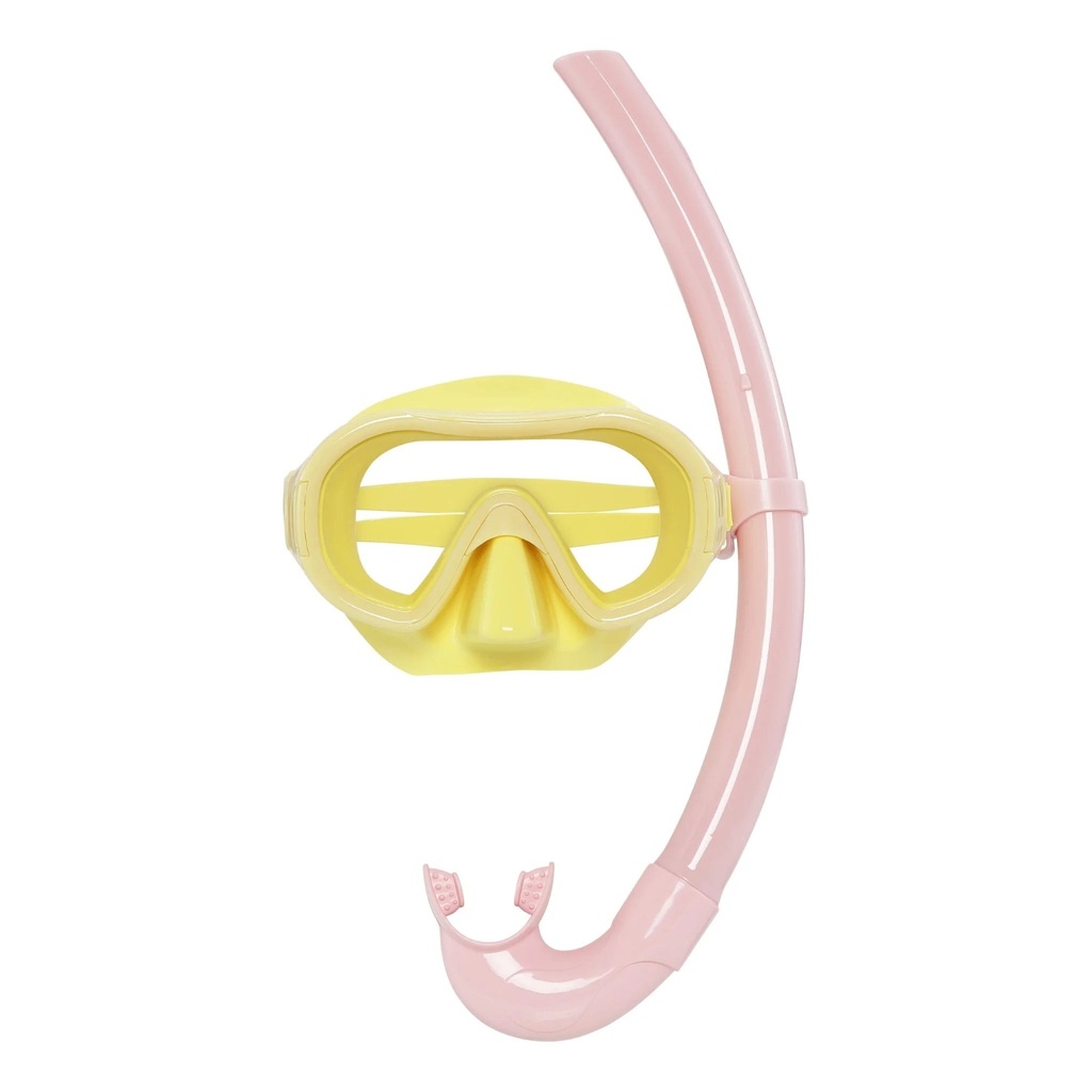 [B2003] Snorkeling set Petites Pommes - Goggle Betty Lemon & French Rose - 6-14 yr