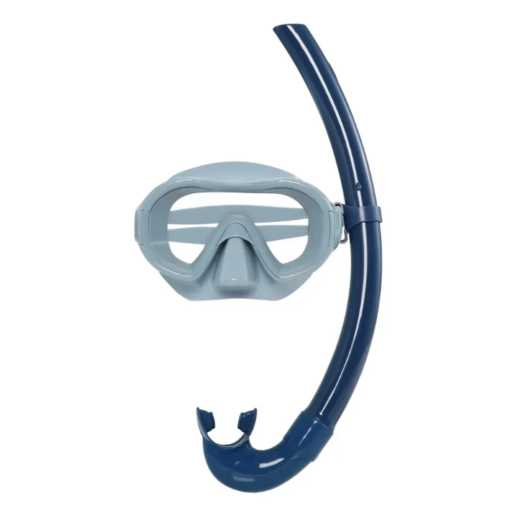 [B2004] Duikbril & snorkel Petites Pommes - Goggle Betty Nordic Blue & Cannes Blue (licht- en donkerblauw) - 6-14 jaar