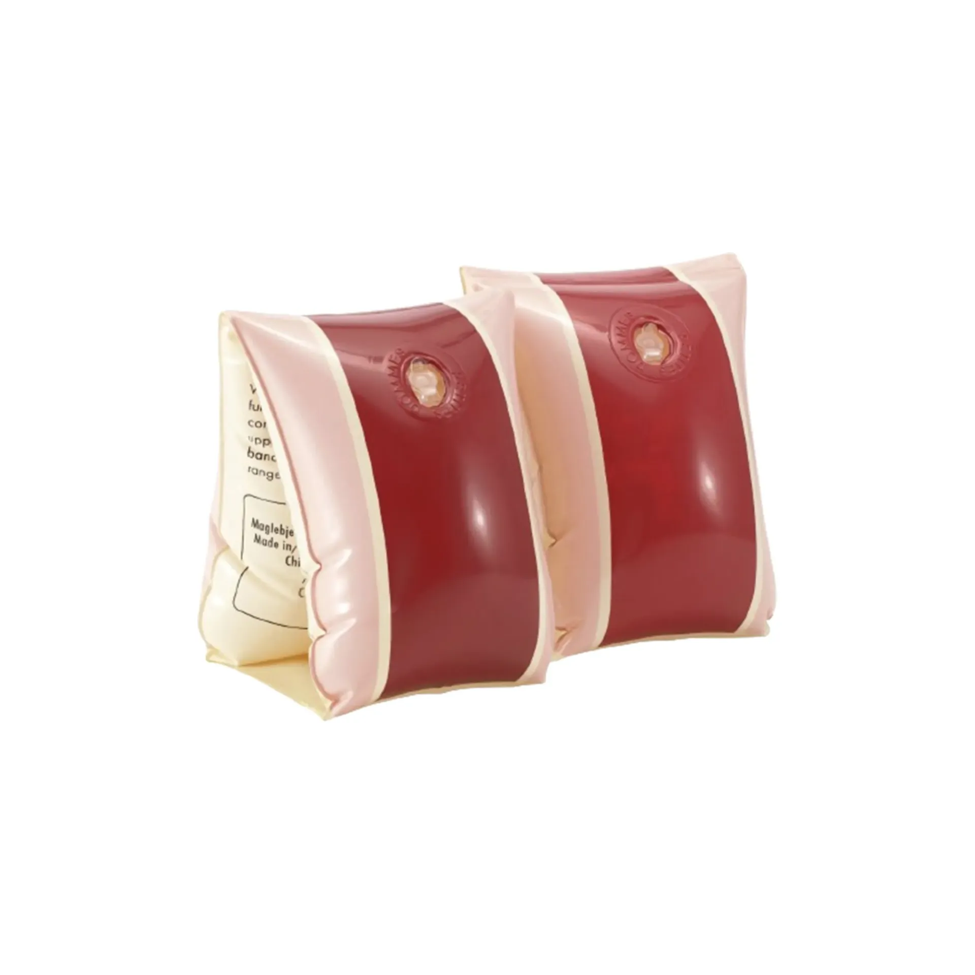 [C1008] Swim Arm Bands Petites Pommes Alex  - Gelato (dark red & light pink)