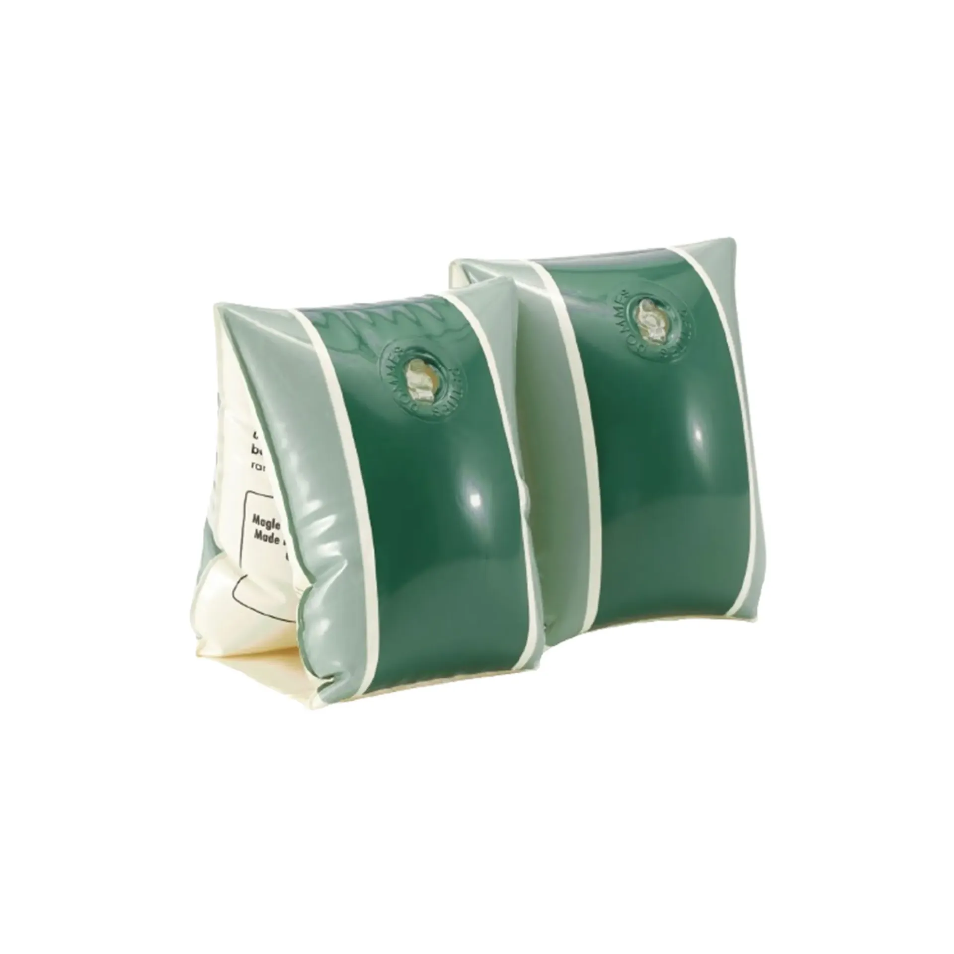 [C1009] Petites Pommes Alex Swim Arm Bands - Oxford Green & Calile (light & dark green)