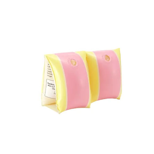 [C1010] Zwemarmbandjes Petites Pommes Alex Bubblegum & Pastel Yellow (felroze & pastel geel)
