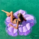 Luchtmatras bloem Hibiscus Pastel Lila Sunnylife