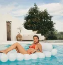 Lie-on Lilo Tube White Sunnylife