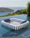 Hangmat float  blauwe streep Flamingueo