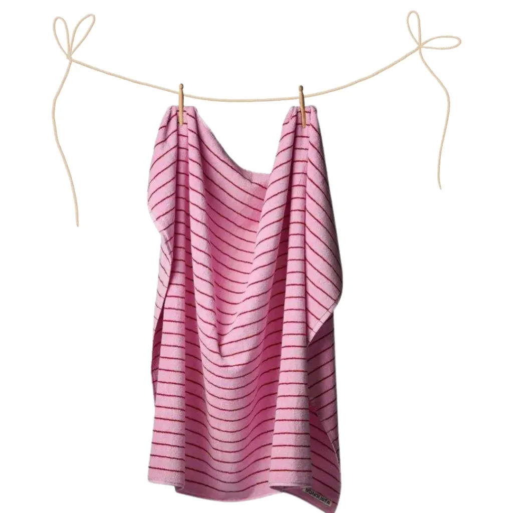 Strandlaken Bongusta Naram  Baby pink & Ski Patrol (100 x 150 cm)