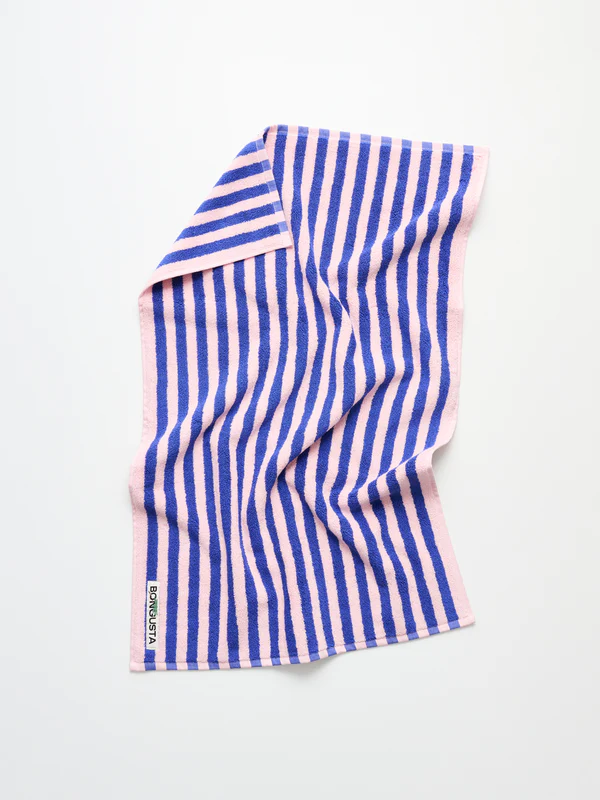[H1003] Strandlaken Bongusta Naram Dazzling Blue & Rose (100 x 150 cm)